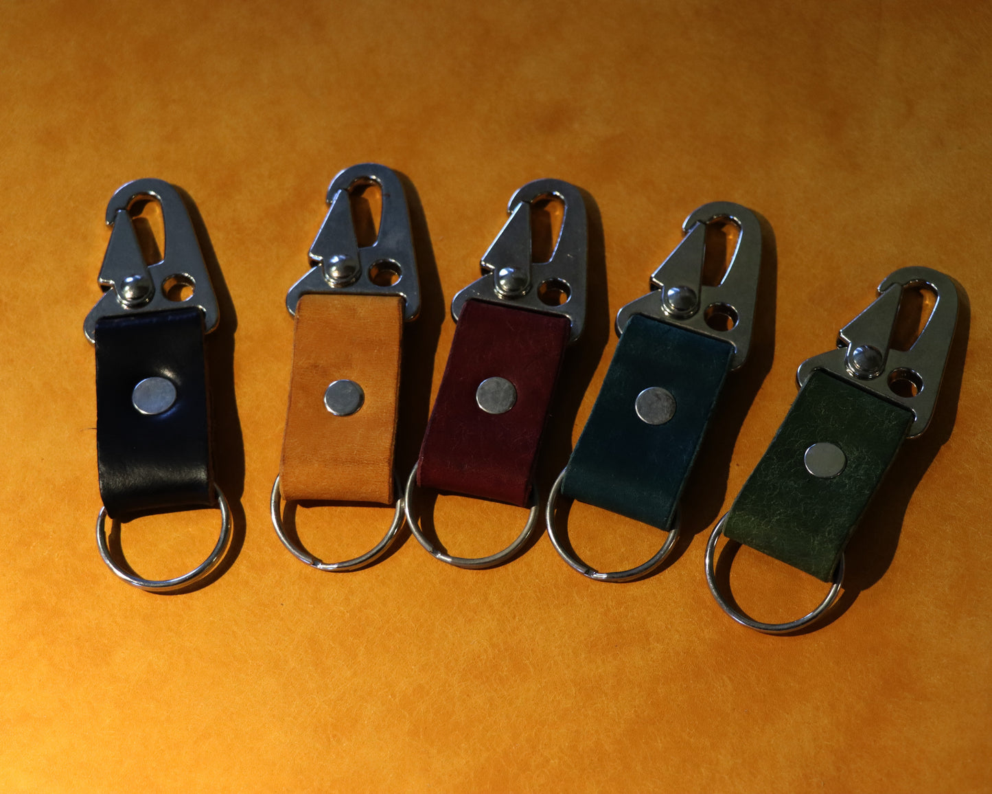 Trigger Clip Leather Key Ring